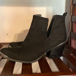 Black Jeffrey Campbell Dupes - Black Cowboy Booties